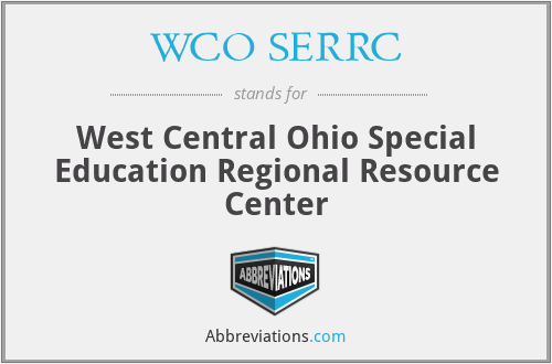 WCO SERRC - West Central Ohio Special Education Regional Resource Center